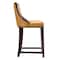 Manhattan Comfort Fifth Ave Counter Stool in Camel and Dark Walnut, PK3 3-CS012-CL - alternate 3